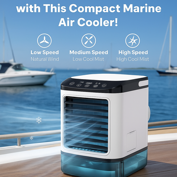 Marine Boat Portable Air Conditioner & Humidifier 3-Speed AC Air Cooler 900ML
