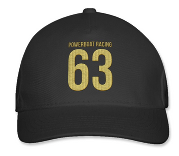 #63 Powerboat Racing Cap/Hat