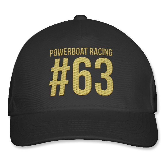 #63 Powerboat Racing Cap/Hat