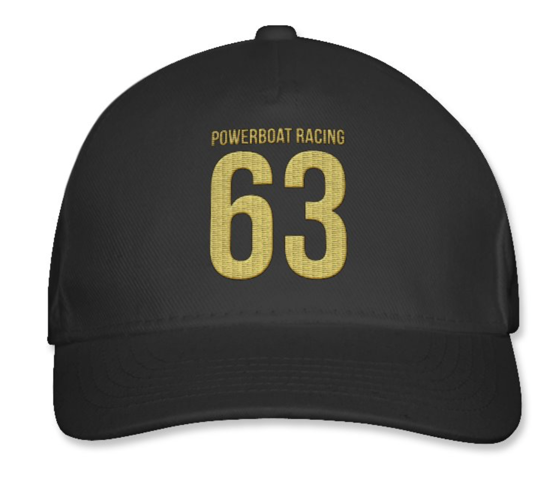 #63 Powerboat Racing Cap/Hat